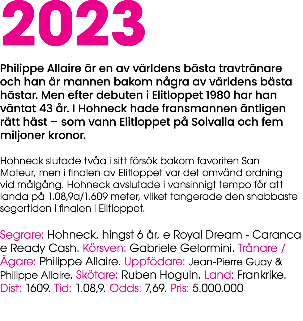 2023 Philippe Allaire r en av v rldens b sta travtr nare och han  r mannen bakom n gra av v rldens b sta h star. Men...