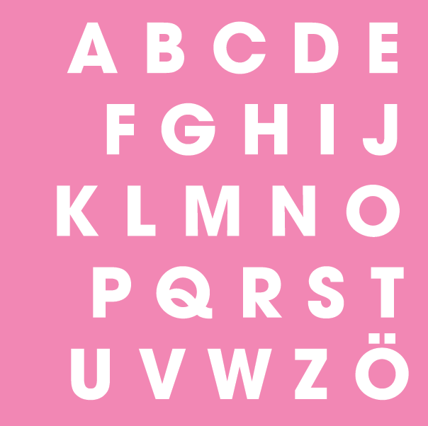 A; B; C; D; E; F; G; H; I; J; K; L; M; N; O; P; Q; R; S; T; U; V; W; Z; 
